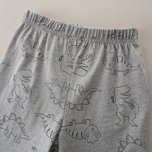 Summer Red Dinosaur Boy Suit